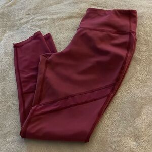 Old Navy Active Leggings Burgundy Size Large